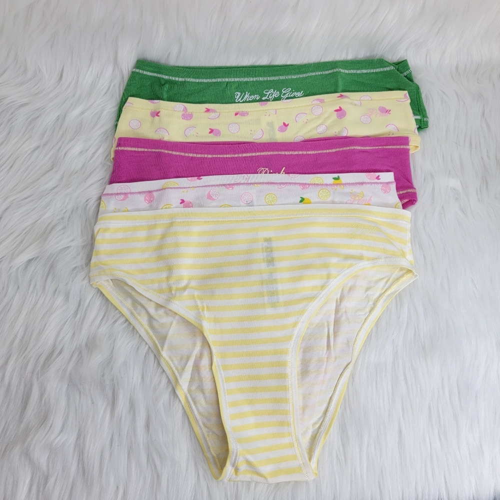 PINK Victoria's Secret Cotton Cheeky Panty 5 Pack. - Picture 3 of 3
